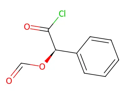 (R)-α-(甲酰氧基)苯乙酰氯 structure