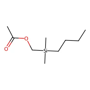 [Butyl(dimethyl)silyl]methyl acetate structure