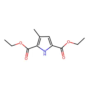 Diethyl 3-methyl-1H-pyrrole-2,5-dicarboxylate structure