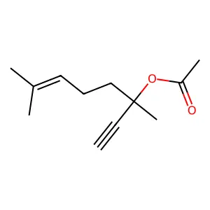6-Octen-1-yn-3-ol, 3,7-dimethyl-, 3-acetate structure