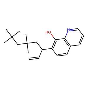 7-(3,3,5,5-Tetramethyl-1-vinylhexyl)quinolin-8-ol structure