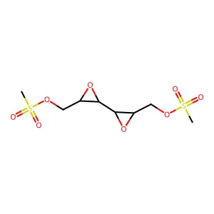 L-Iditol, 2,3:4,5-dianhydro-, 1,6-dimethanesulfonate structure
