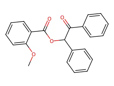 2-Oxo-1,2-diphenylethyl 2-methoxybenzoate structure