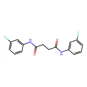 N,N'-bis(3-fluorophenyl)butanediamide structure