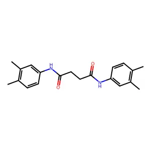 N,N'-bis(3,4-dimethylphenyl)butanediamide structure