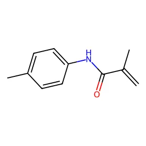 2-methyl-N-(4-methylphenyl)prop-2-enamide structure
