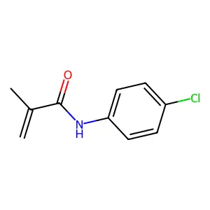 N-(4-Chlorophenyl)-2-methylprop-2-enamide structure