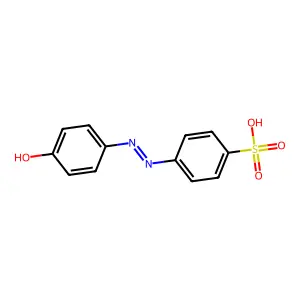 4-(2-(4-Hydroxyphenyl)diazenyl)benzenesulfonic acid structure