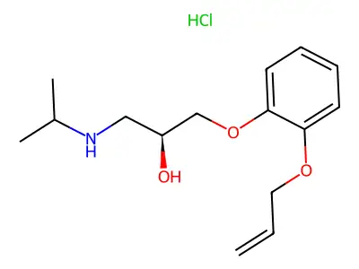 Oxprenolol hydrochloride, (S)- structure