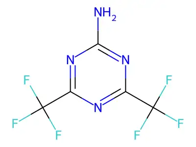 4,6-双(三氟甲基)-1,3,5-三嗪-2-胺 structure