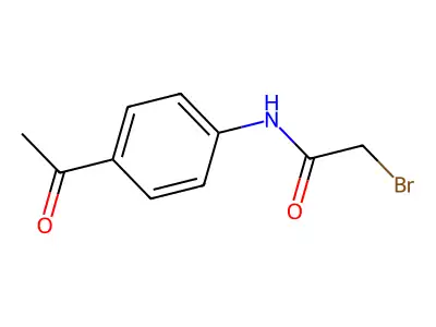 N-(4-acetylphenyl)-2-bromoacetamide structure