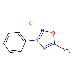3-Phenyloxatriazol-3-ium-5-amine chloride structure