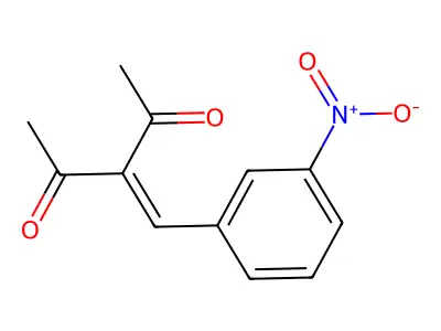 3-((3-Nitrophenyl)methylene)-2,4-pentanedione structure