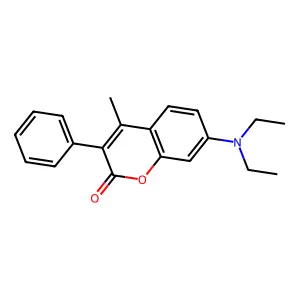 Coumarin, 3-phenyl-4-methyl-7-diethylamino- structure