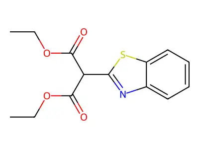 Diethyl 2-(benzo[d]thiazol-2-yl)malonate structure
