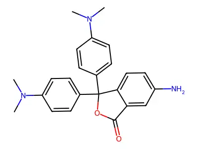 1(3H)-Isobenzofuranone, 6-amino-3,3-bis[4-(dimethylamino)phenyl]- structure