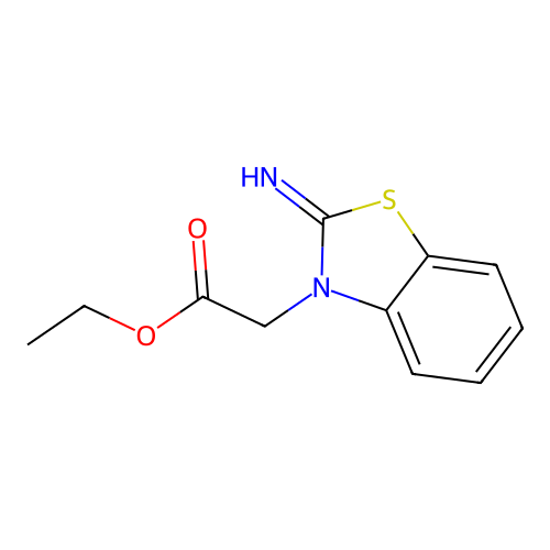 ethyl 2-(2-iminobenzo[d]thiazol-3(2H)-yl)acetate structure