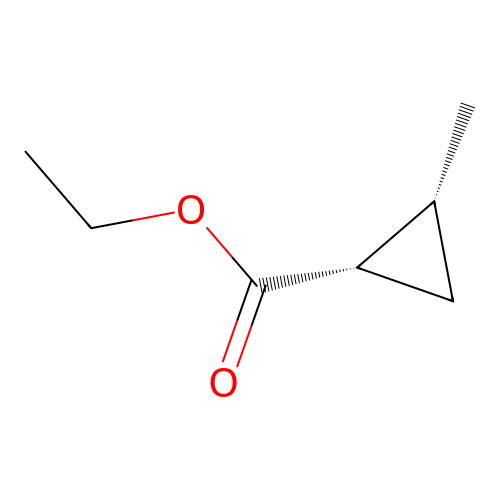 ethyl (1S,2R)-2-methylcyclopropanecarboxylate structure