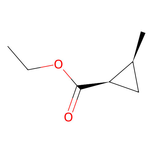 ethyl (1R,2S)-2-methylcyclopropanecarboxylate structure