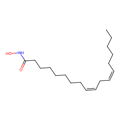(9Z,12Z)-N-hydroxyoctadeca-9,12-dienamide structure