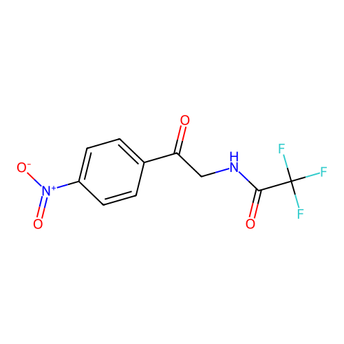 Acetamide, 2,2,2-trifluoro-N-(p-nitrophenacyl)- structure