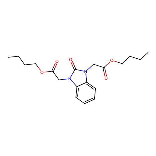 dibutyl 2,2'-(2-oxo-1H-benzimidazole-1,3(2H)-diyl)diacetate structure