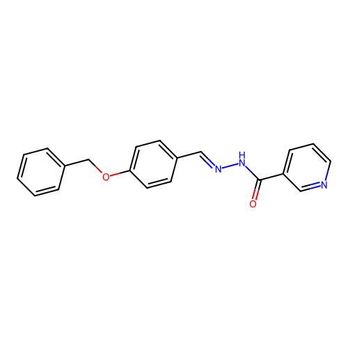 N'-[(E)-[4-(Benzyloxy)phenyl]methylidene]pyridine-3-carbohydrazide structure