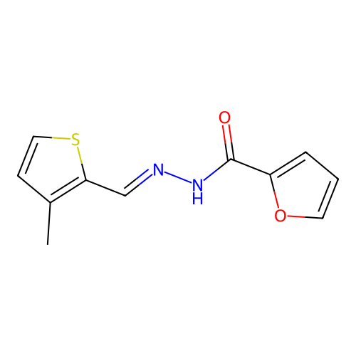 N'-[(E)-(3-methylthiophen-2-yl)methylidene]furan-2-carbohydrazide structure