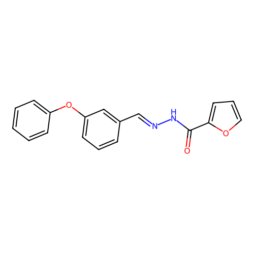N'-[(E)-(3-phenoxyphenyl)methylidene]furan-2-carbohydrazide structure