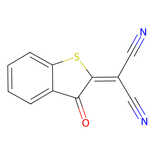 2-(3-Oxo-1-benzothiophen-2-ylidene)propanedinitrile structure