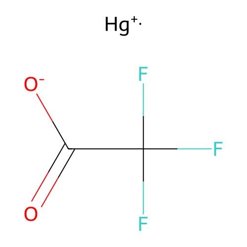 Mercury(1+) trifluoroacetate structure
