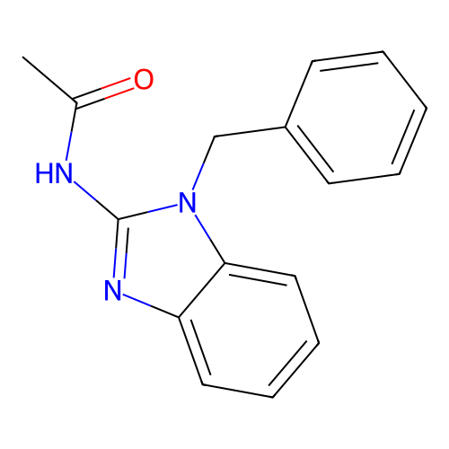 N-(1-benzylbenzimidazol-2-yl)acetamide structure