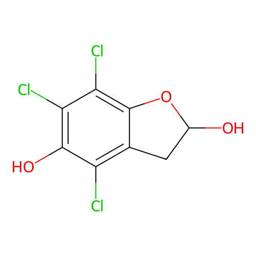 4,6,7-Trichloro-2,3-dihydro-1-benzofuran-2,5-diol structure