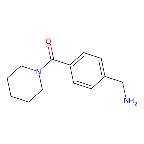 [4-(Piperidine-1-carbonyl)phenyl]methanamine structure