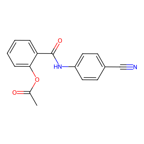 2-[(4-Cyanophenyl)carbamoyl]phenyl acetate structure
