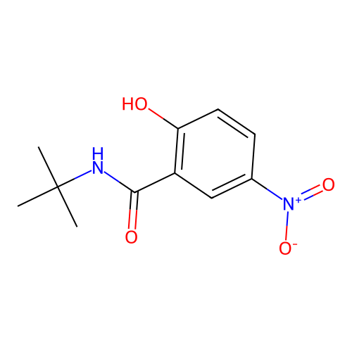 N-tert-butyl-2-hydroxy-5-nitrobenzamide structure