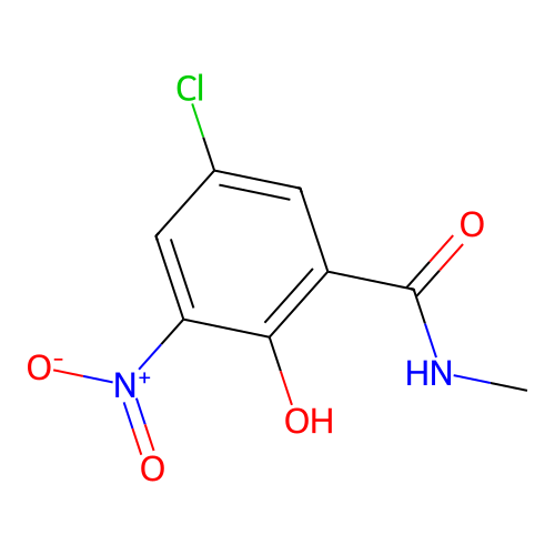 5-chloro-2-hydroxy-N-methyl-3-nitrobenzamide structure