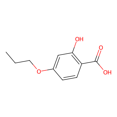 2-Hydroxy-4-propoxy-benzoic acid structure