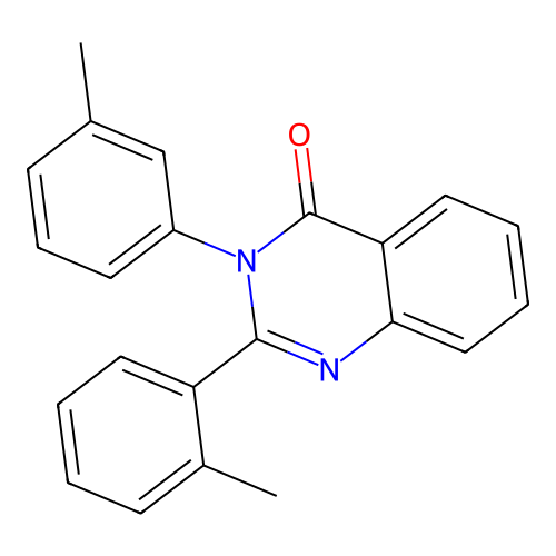 2-(2-methylphenyl)-3-(3-methylphenyl)-4(3H)-quinazolinone structure