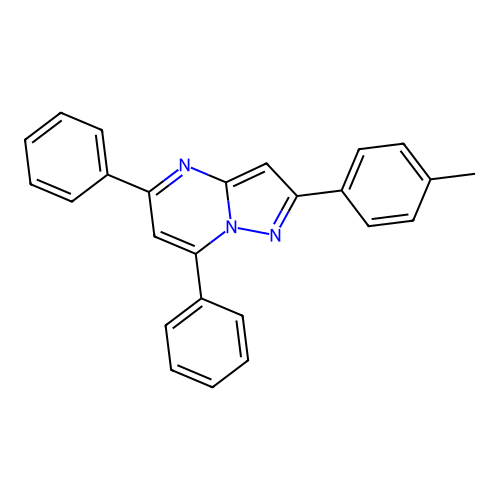 2-(4-Methylphenyl)-5,7-diphenylpyrazolo[1,5-a]pyrimidine structure