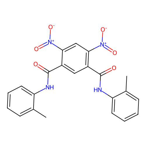 N~1~,N~3~-bis(2-methylphenyl)-4,6-dinitroisophthalamide structure