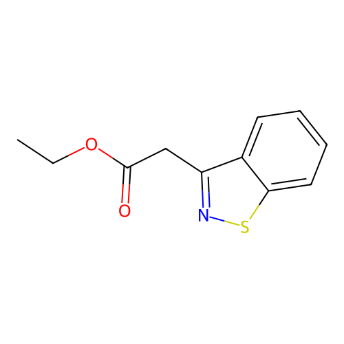 Ethyl 1,2-benzisothiazol-3-ylacetate structure