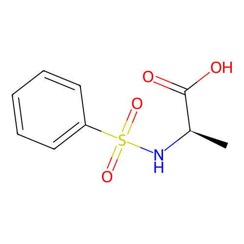 (2R)-2-benzenesulfonamidopropanoic acid structure