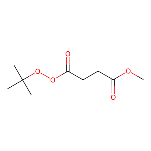 Butaneperoxoic acid, 4-methoxy-4-oxo-, 1,1-dimethylethyl ester structure