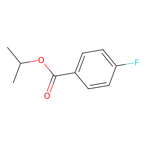 Isopropyl 4-fluorobenzoate structure