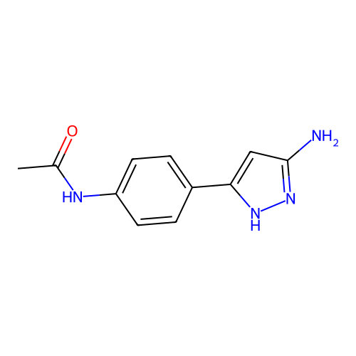 N-[4-(5-Amino-1H-pyrazol-3-yl)phenyl]acetamide structure