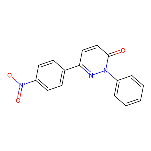 6-(4-nitrophenyl)-2-phenylpyridazin-3(2H)-one structure
