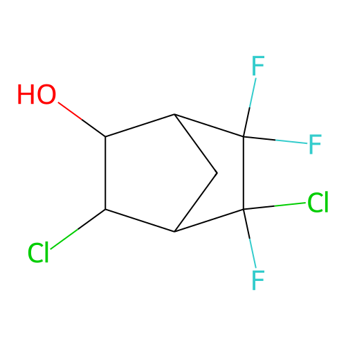 3,5-Dichloro-5,6,6-trifluorobicyclo[2.2.1]heptan-2-ol structure