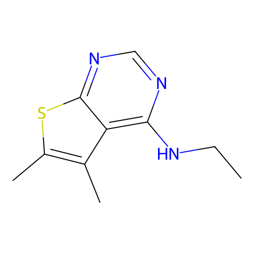 N-ethyl-5,6-dimethylthieno[2,3-d]pyrimidin-4-amine structure