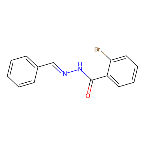 N'-benzylidene-2-bromobenzohydrazide structure